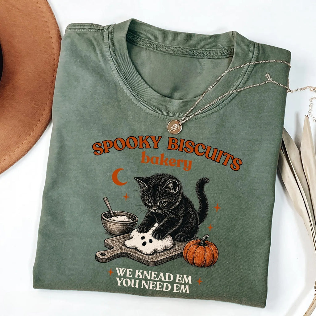 Kitty Biscuits Spooky Season Halloween Shirt