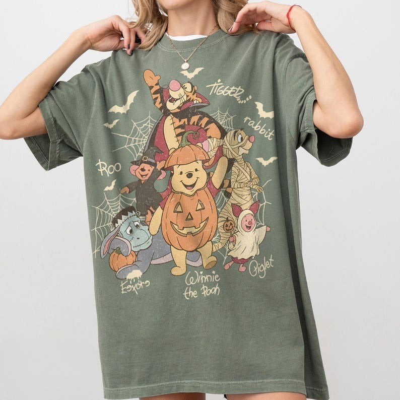 Vintage Halloween Pooh Spooky Season Shirt