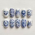 Anime Vintage Floral Nails
