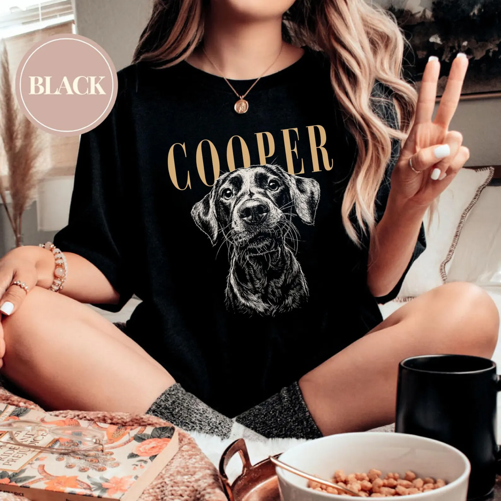 Custom Pet Photo And Name Shirt