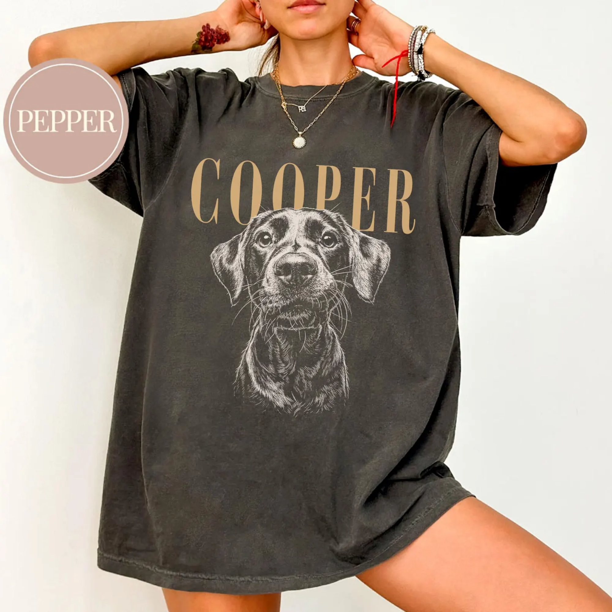 Custom Pet Photo And Name Shirt
