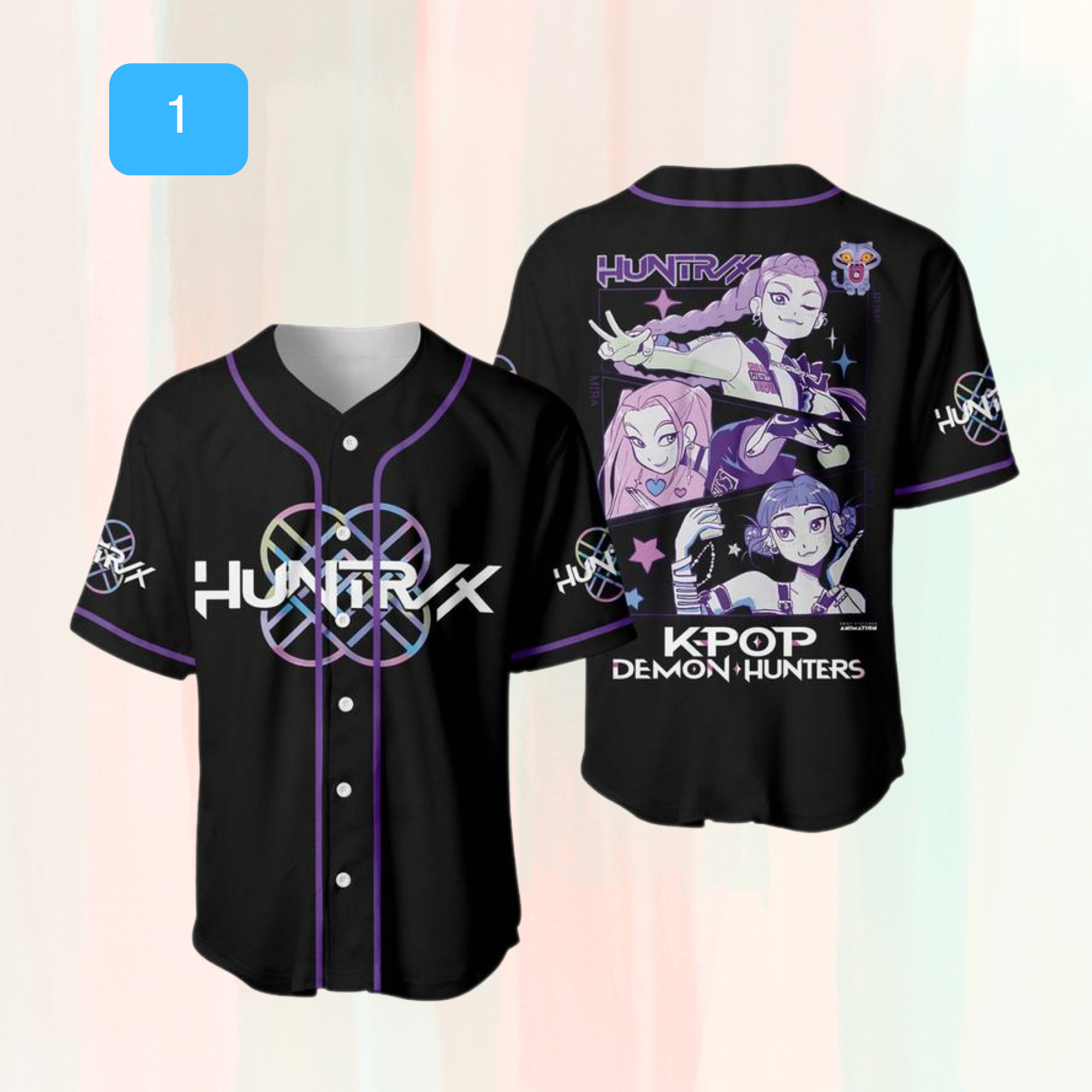 Custom Demon Hunters Baseball Jersey Shirt