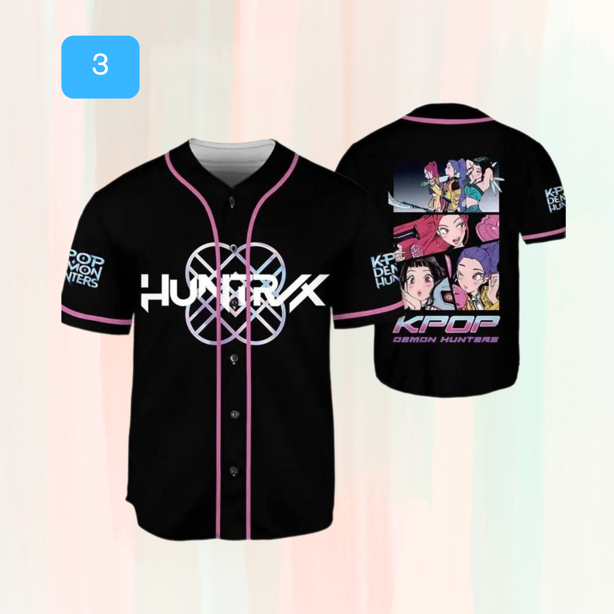 Custom Demon Hunters Baseball Jersey Shirt