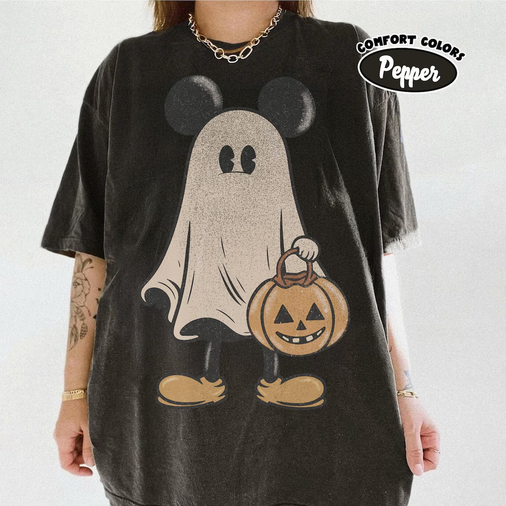 Retro Trick or Treat Spooky Matching Halloween Shirt
