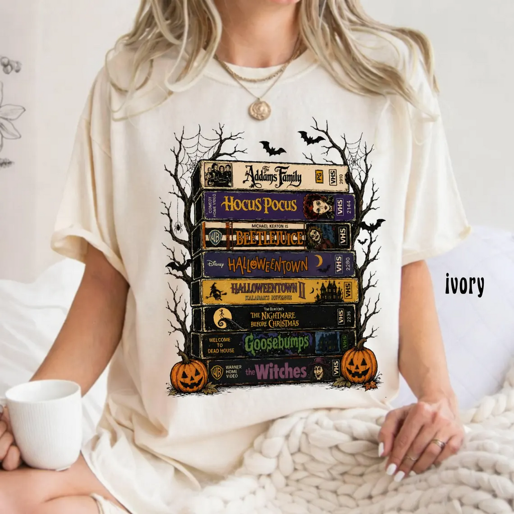 Vintage Halloween Horror Scary Movie VHS Shirt