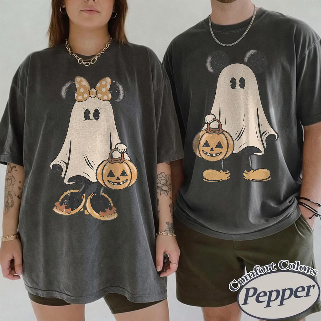 Retro Trick or Treat Spooky Matching Halloween Shirt
