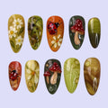 Autumn Ladybug Press On Nails