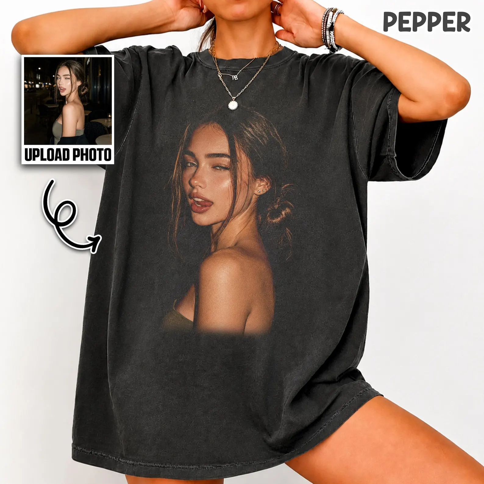 Personalized Vintage Photo Shirt, Custom Your Picture Tee