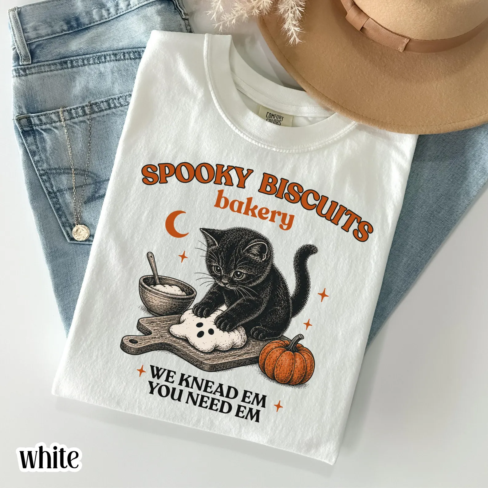 Kitty Biscuits Spooky Season Halloween Shirt