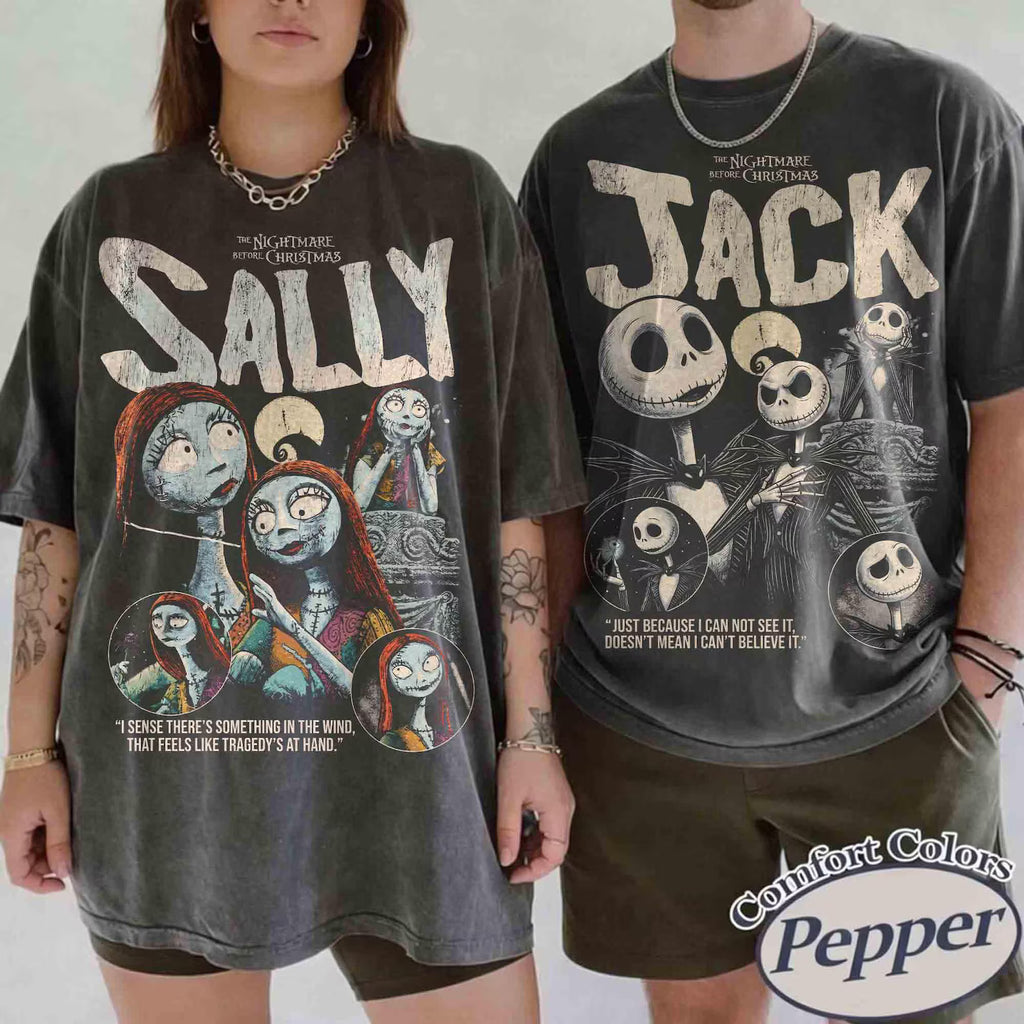 Vintage Spooky Season Nightmare Halloween Matching Shirt
