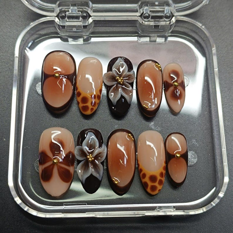 Elegant Fall Press On Nails