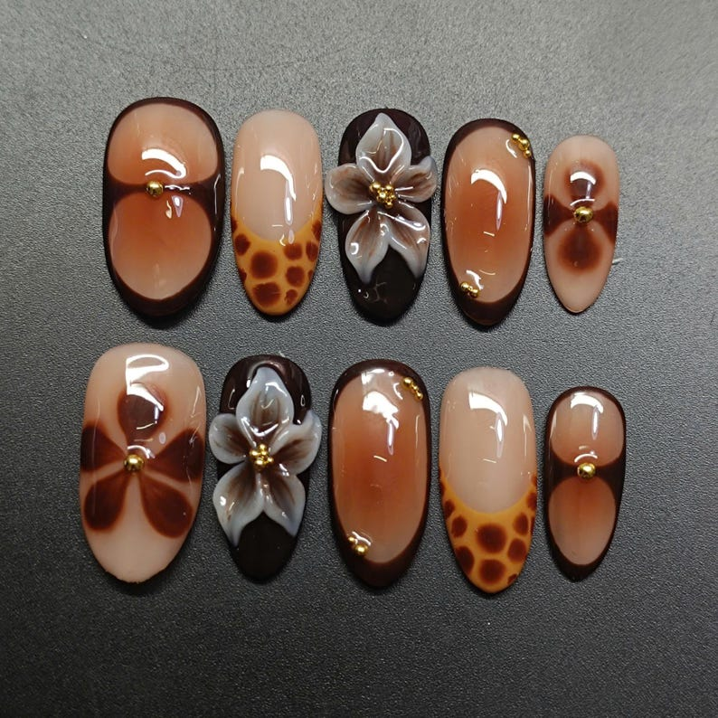 Elegant Fall Press On Nails