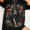 Halloween Scary Mask Horror Vintage Shirt