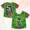 Personalized Block Game Birthday Jersey Shirt