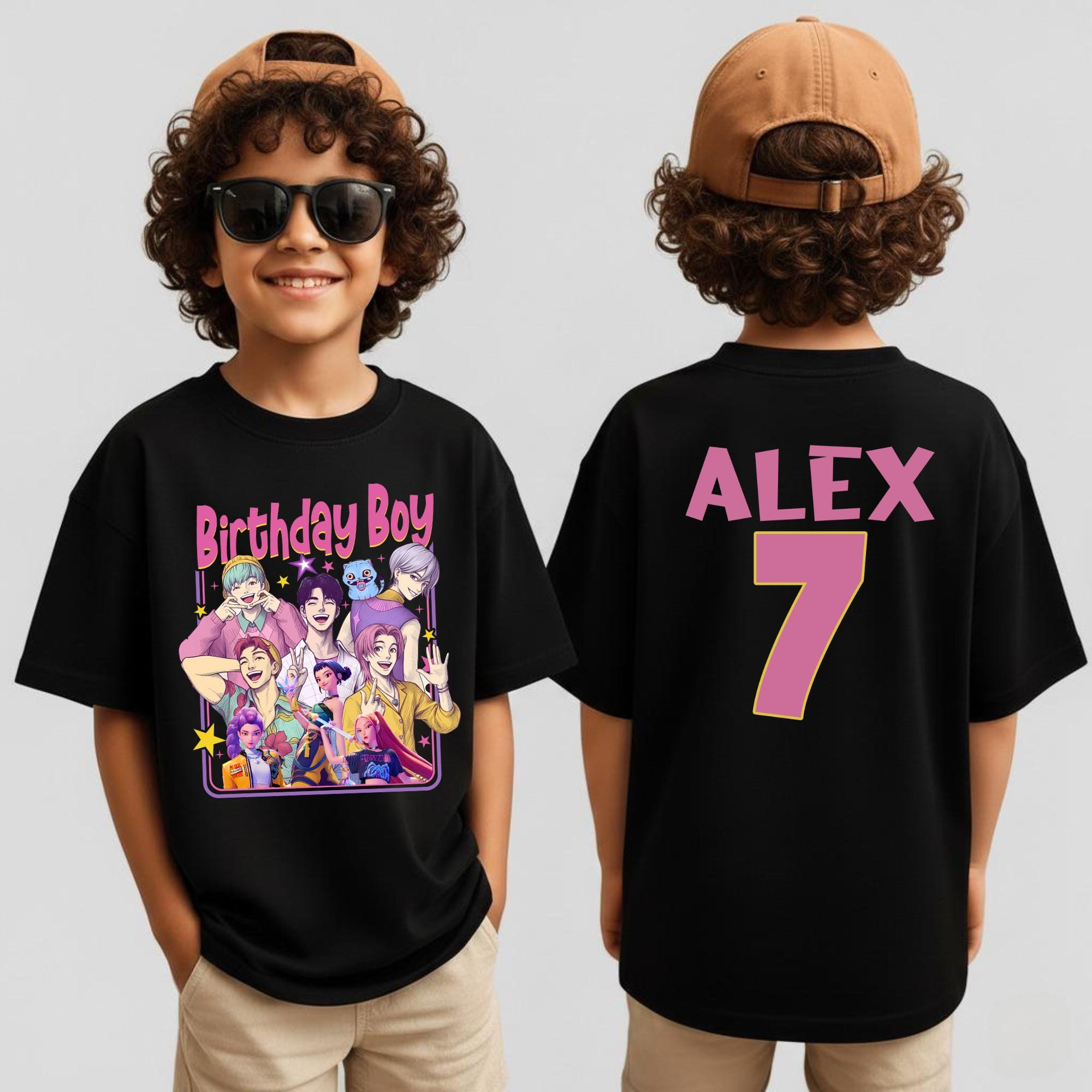 Personalized Birthday Boy Band Youth Shirt