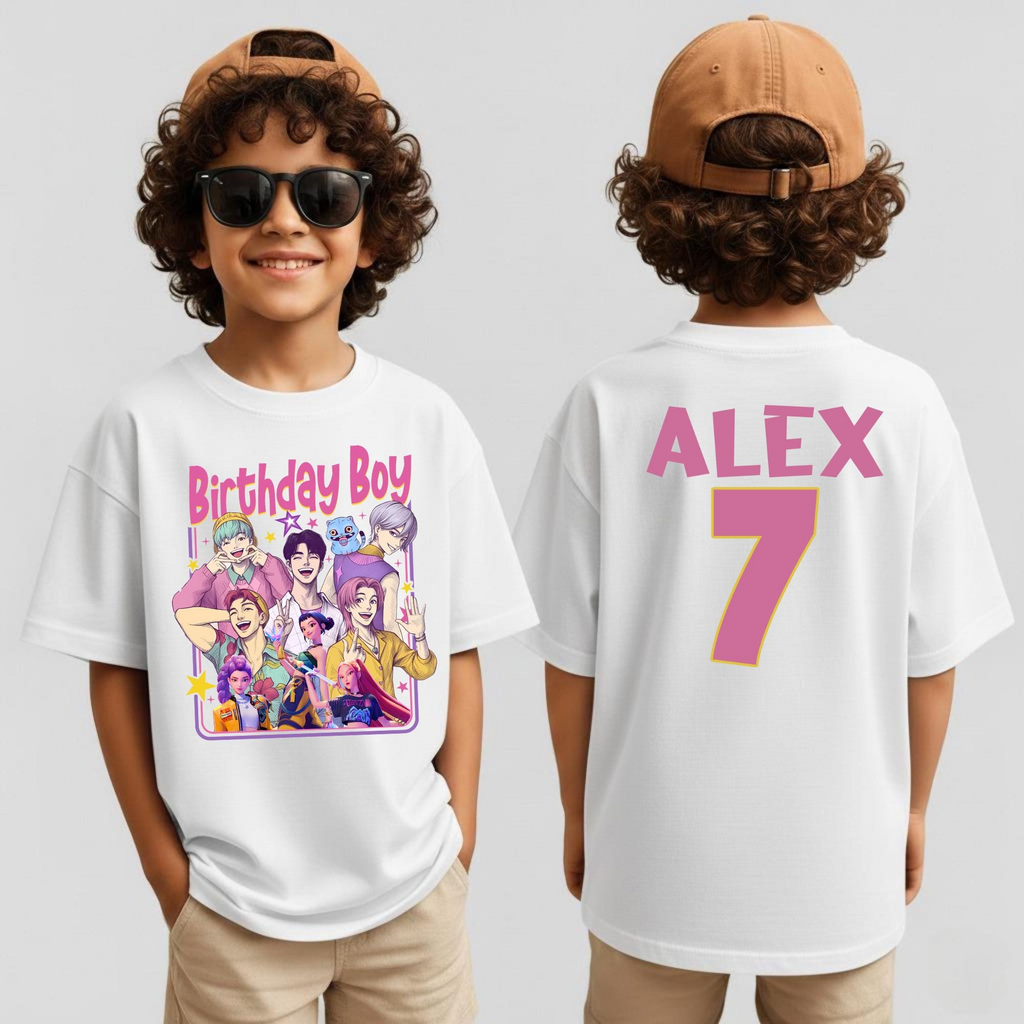 Personalized Birthday Boy Band Youth Shirt