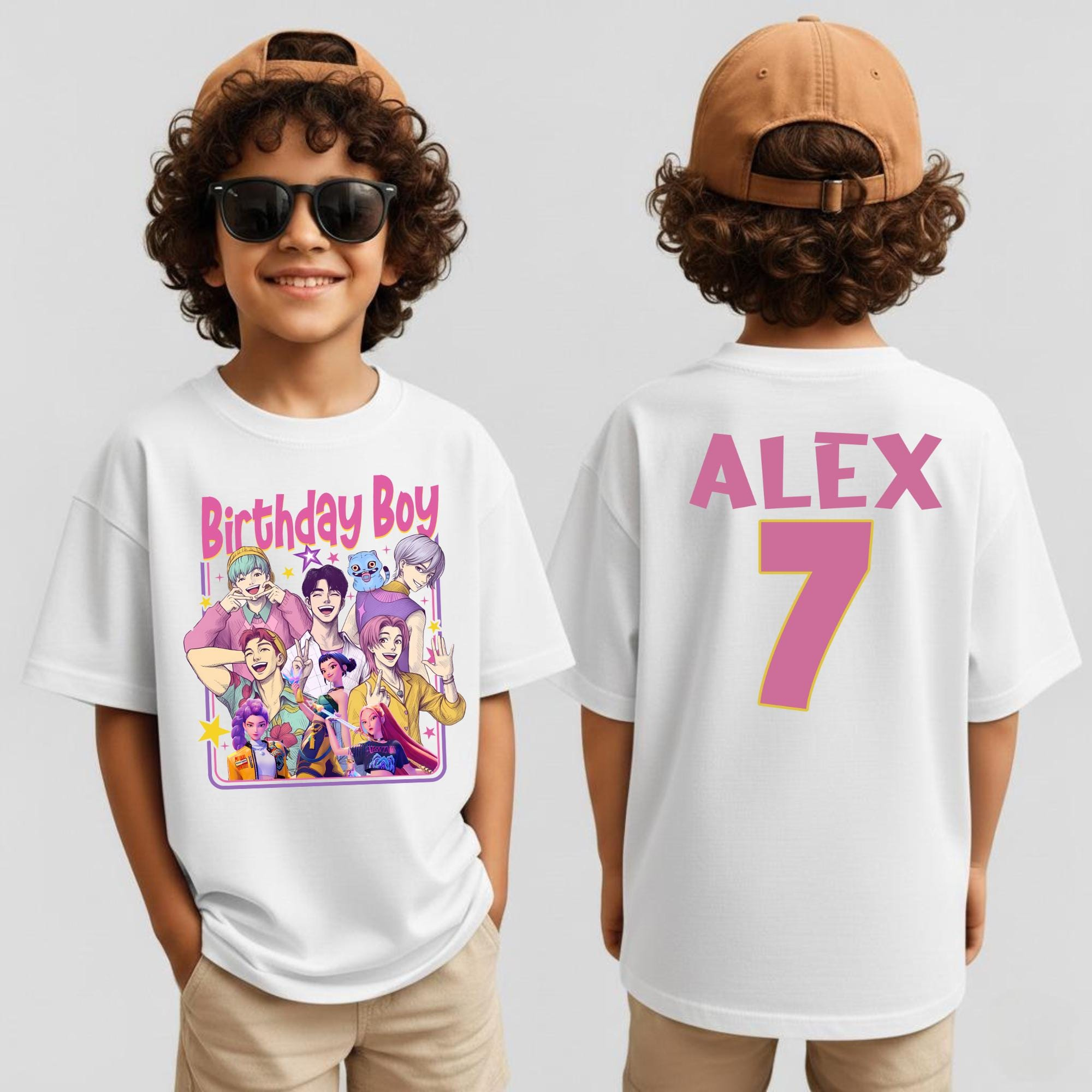 Personalized Birthday Boy Band Youth Shirt