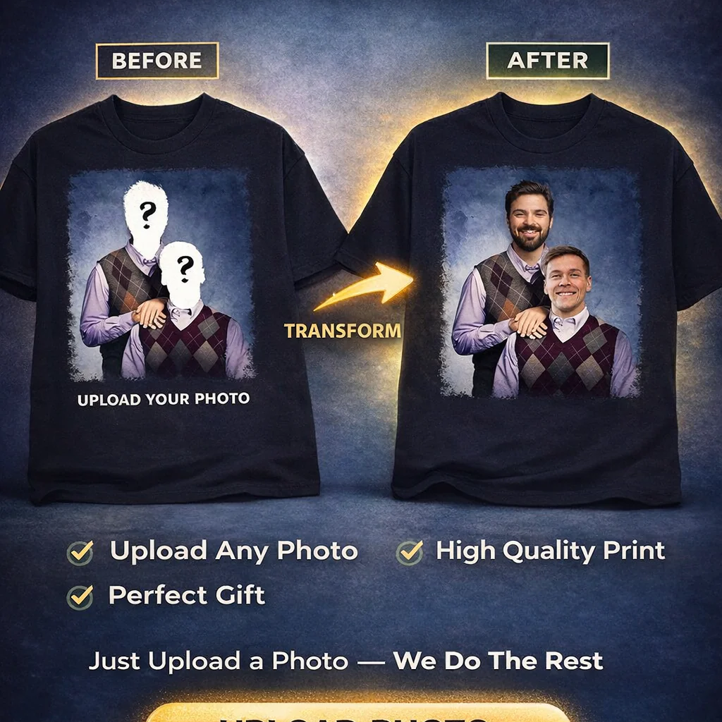 Custom Photos Vintage Graphic 90s Shirt