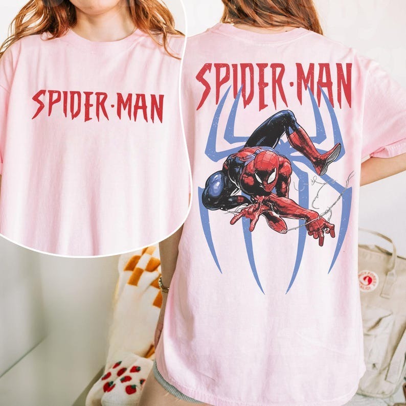 2-Sided Vintage Amazing Spider Hero Shirt